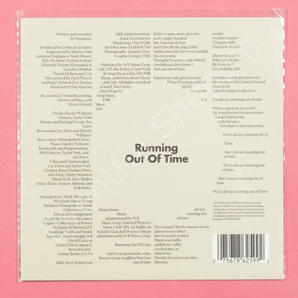 Paramore - Running Out Of Time Limited Edition Flexi Disc (This Is Why) - Picture 2 of 2